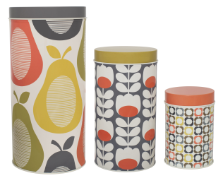 pear canisters by orla kiely