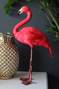 LIFESTYLE SHOT 4 Domingo the Fabulous Flamingo artificial bird £49 Rockett St George
