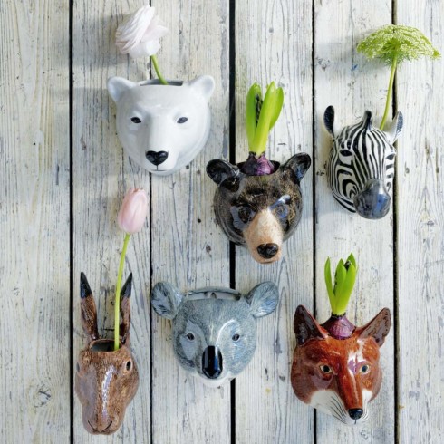 POSS OPENER PIC ceramic animal wall vases £35 Graham and Green (this is low res - high res is available if needed)
