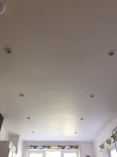 New ceiling lights off